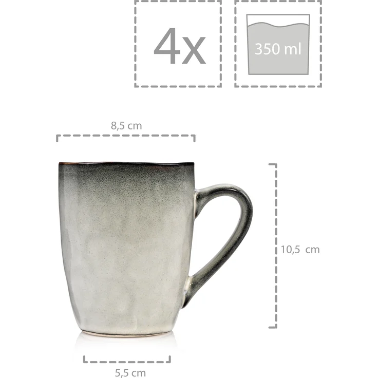 SÄNGER Kaffeebecher Set Capri 4 teilig – Bild 4