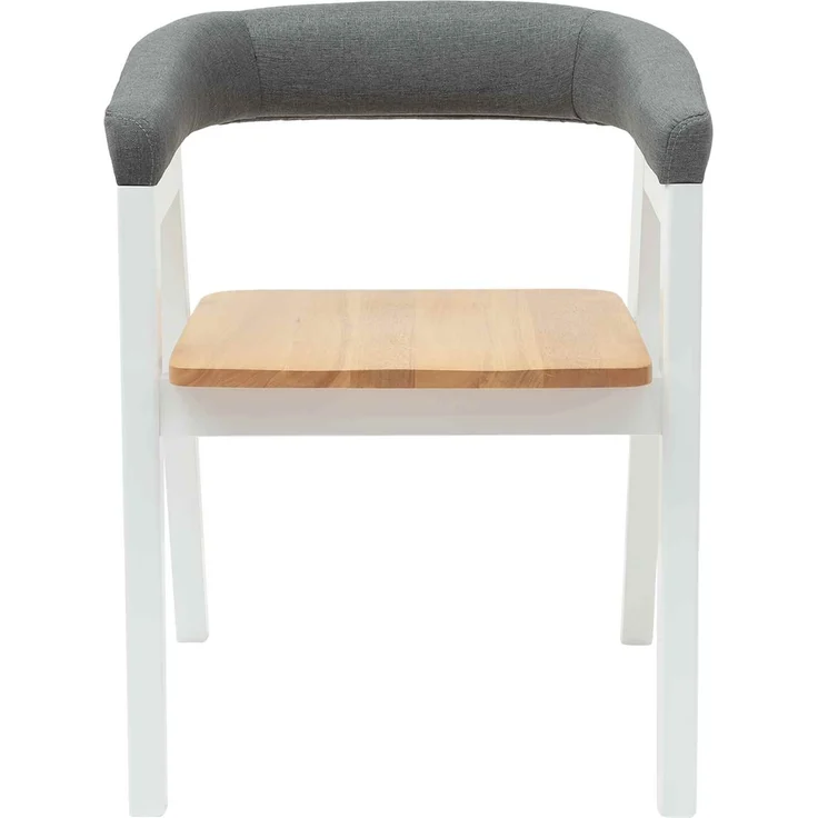 vidaXL Esszimmerstühle 2 pcs Weiß 54 x 57 x 73 cm Massives Gummiholz 42020425 – Bild 4