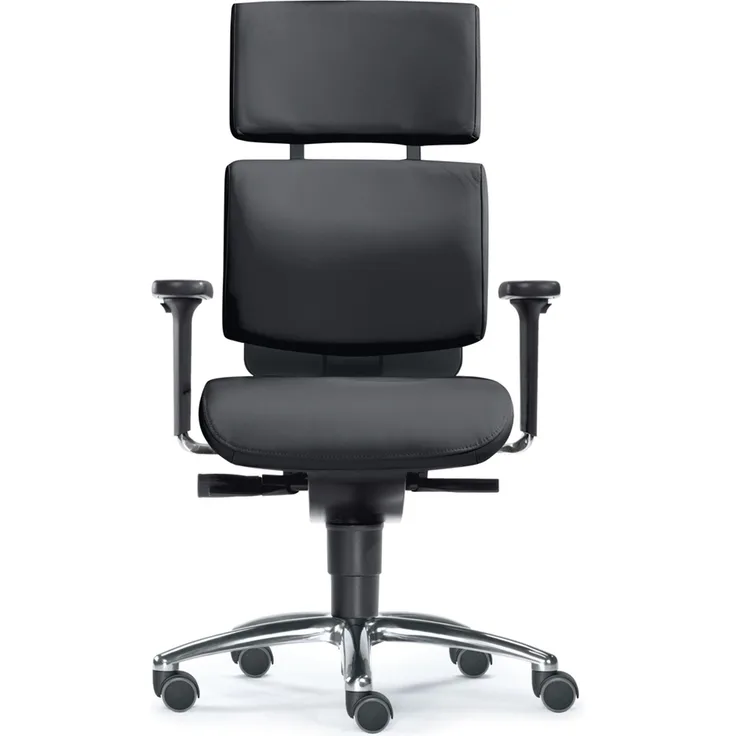 Drehstuhl Water Büro + Homeoffice mit Hartbodenrollen Schwarz