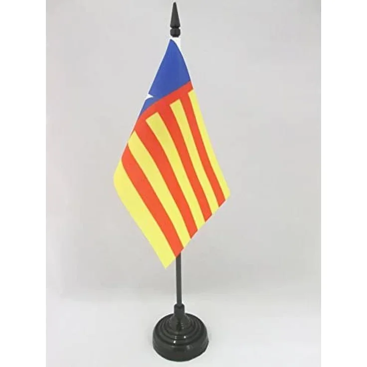 AZ FLAG - Tischflagge Valencia Nationalisten - 15x10 cm - Unabhängigkeits Tischfahne 10x15 Cm - Flaggen