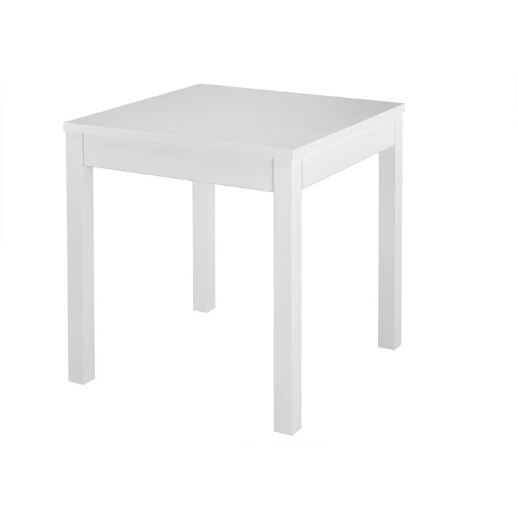 Stilvolle kleine Essgruppe Tisch 2 Stühle Kiefer Massivholz waschweiß 90.70-50 A W Set 23 – Bild 3