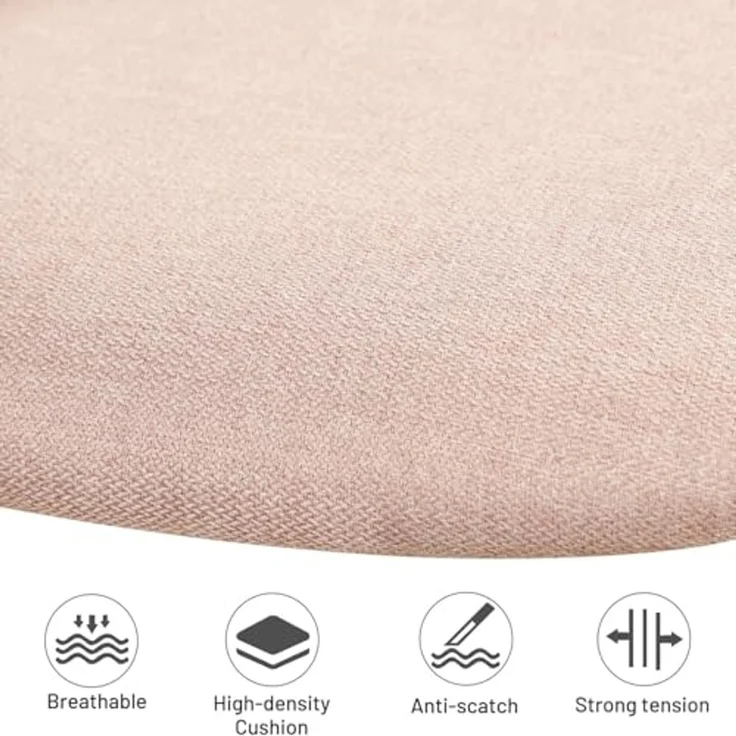 FurnitureR Kinder Schreibtischstuhl, höhenverstellbarer Drehstuhl mit kleinem Loch Rückenlehne Design, geeignet für Kinderzimmer oder Arbeitszimmer, rosa Plica – Bild 5
