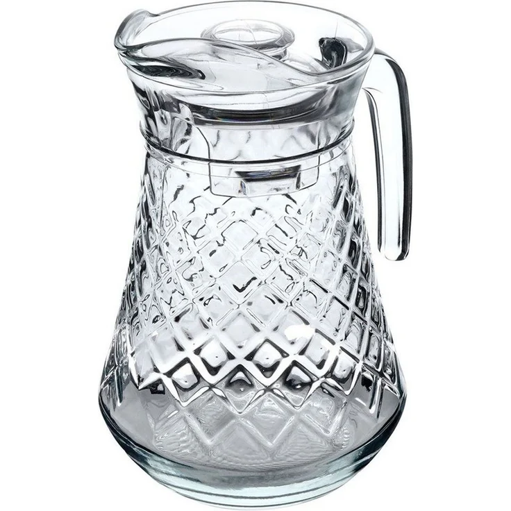 Vilde Wasserkrug Glaskrug mit Deckel, (1-tlg, 1x Glaskrug, 1x Deckel), Ergonomischer Griff – Bild 3