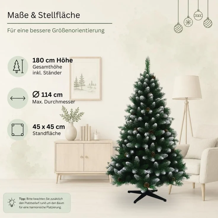 HXT 15013 Weihnachtsbaum 180 cm – Bild 6