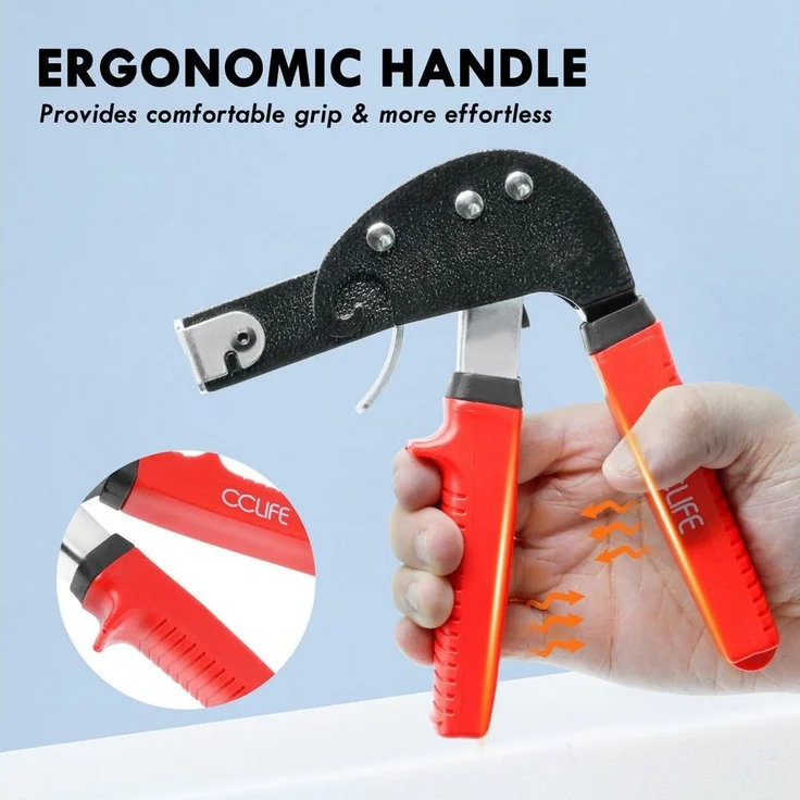CCLIFE Feuerzange Hohlraumdübel Zange für M4 5 6 Metall-Hohlraumdübel – Bild 2