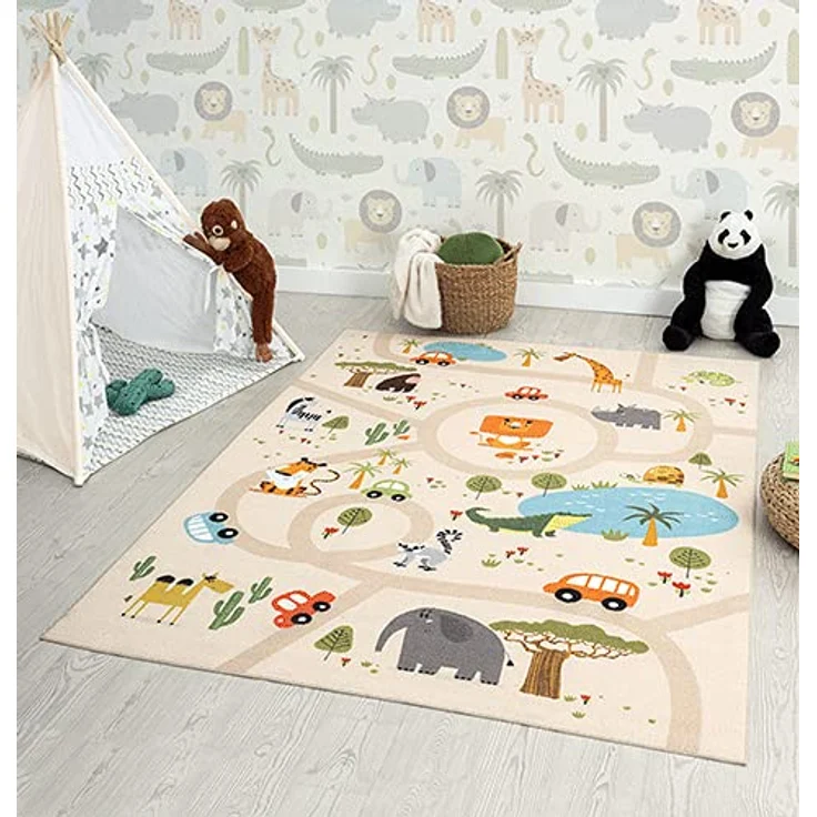 the carpet Teppich Happy Life round, rund, Höhe: 4 mm, Life Kinderzimmer Teppich Spielteppich pflegeleicht – Bild 3