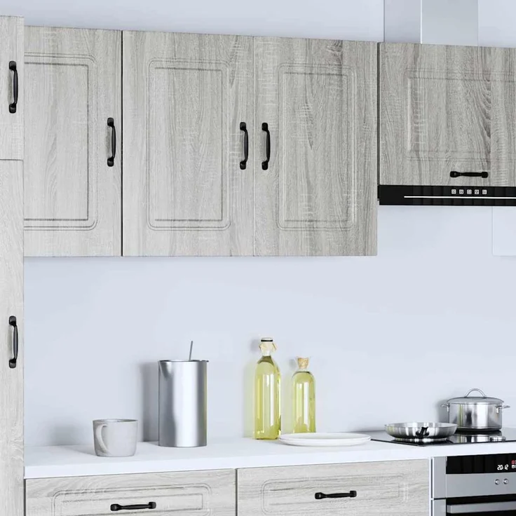 vidaXL Küchen-Hängeschrank Kalmar Grau Sonoma Holzwerkstoff 853593 – Bild 1