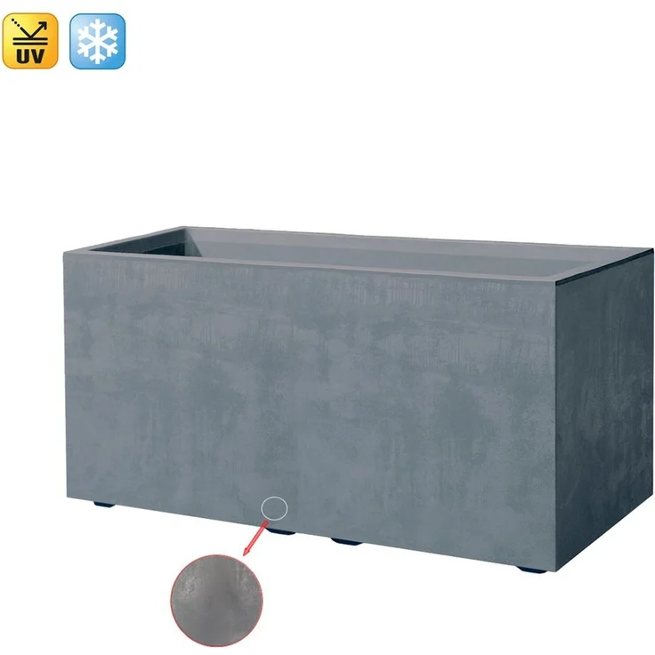 XL Pflanzkasten Millennium 73 L in Grau mit Tolle Naturstein Optik – Bild 1