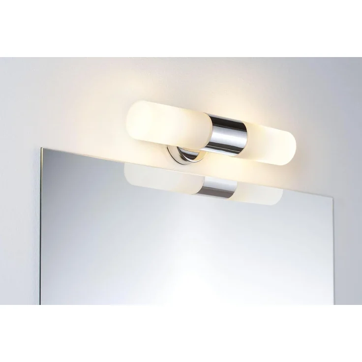 Paulmann Licht 70350 Spiegelleuchte Lenia IP44 Chrom Opak Metall Glas – Bild 4