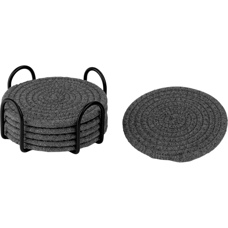 Justinus 'LIFE STYLE' Tischaccessoire, Baumwolle anthrazit, 11.5 x 6 x 11.5 cm