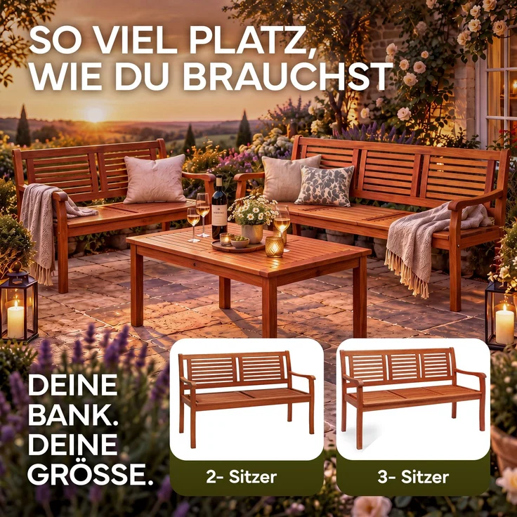 Casaria Balkontisch Balkonhängetisch Balkon Tisch klappbar Akazie Holz – Bild 9