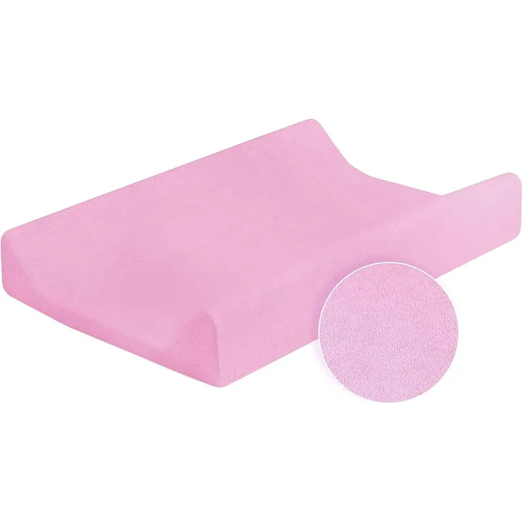 Frottee / Protector für 70x50 cm Wickelauflage mit erhöhtem Rand - Rosa