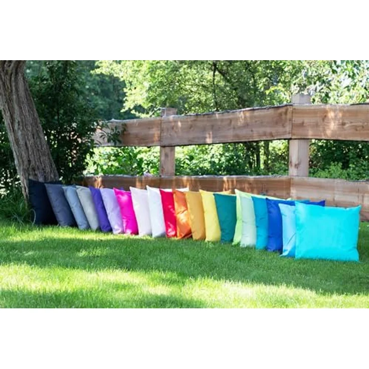 JACK Kissenbezüge JACK 2er Set Outdoor Kissenhülle Kissenbezug 45x45cm Wasserfest, (2 Stück), robust und strapazierfähig, Wasserabweisend, für Innen & Außen – Bild 8