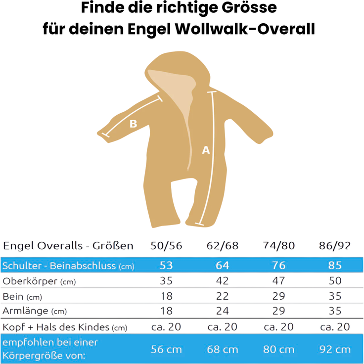 Engel Baby-Overall mit Kapuze, Holzknöpfen und Umschlag TOP – Bild 2