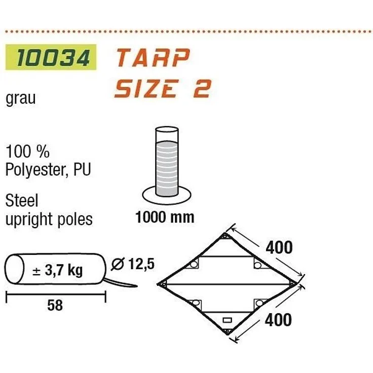 High Peak Sonnensegel Tarp – Bild 2