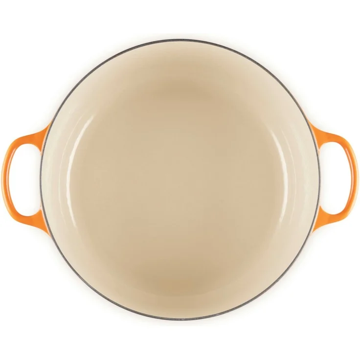 Le Creuset Bräter rund Signature 34 cm Ofenrot - Orange - 34 cm – Bild 3