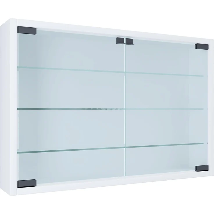 VCM Wandvitrine Mandosa 912945 Weiß H. 40 x B. 60 x T. 10 cm – Bild 4
