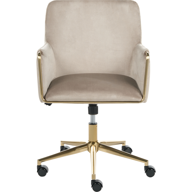 Schreibtischstuhl ALTONA Samtstoff Beige – Bild 5