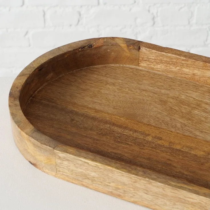 BOLTZE GRUPPE GmbH Tablett Boltze Tablett Tikko Länge 72 cm Holztablett 1003131