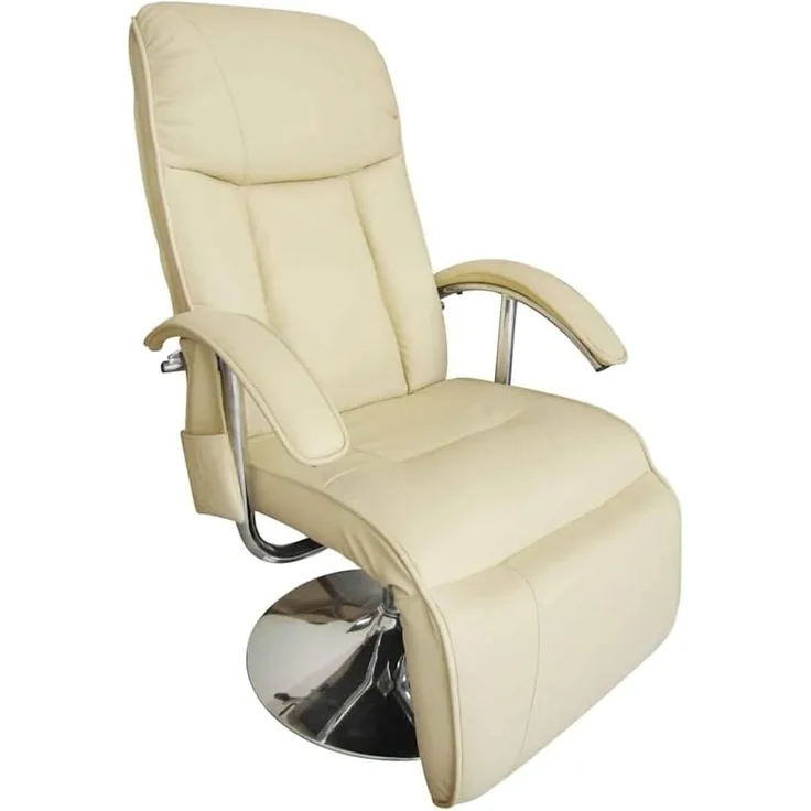 vidaXL Massagesessel Creme Kunstleder [240065]