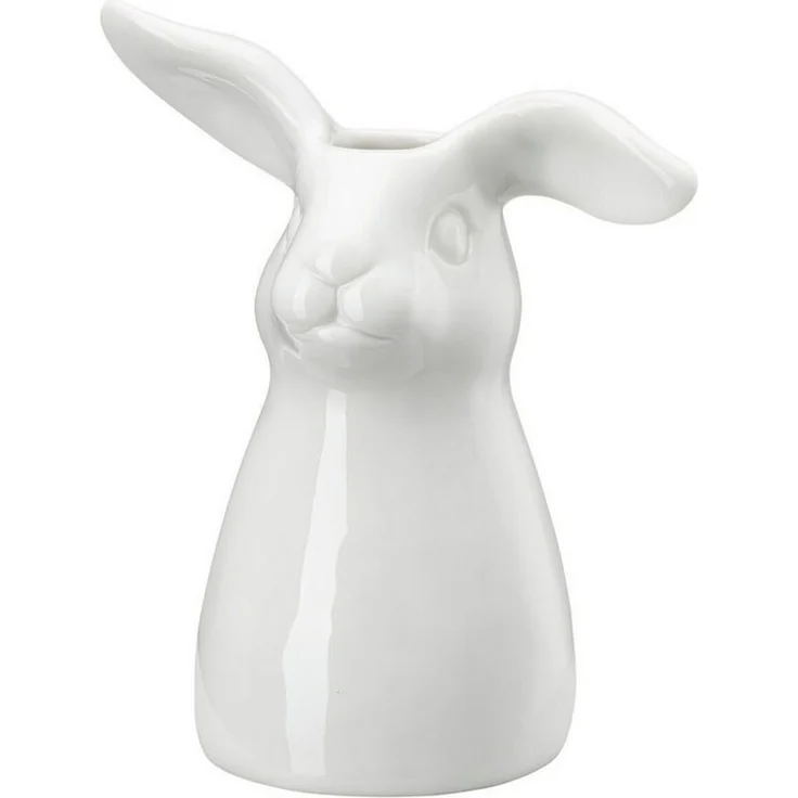 Hutschenreuther Vase 11 cm Hasen-Vase Weiss Hasen-Vase / Weiss – Bild 2