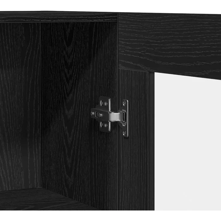 vidaXL Bücherregal 82,5 x 30,5 x 185 cm Schwarz Eichen-Optik 3329277 – Bild 9