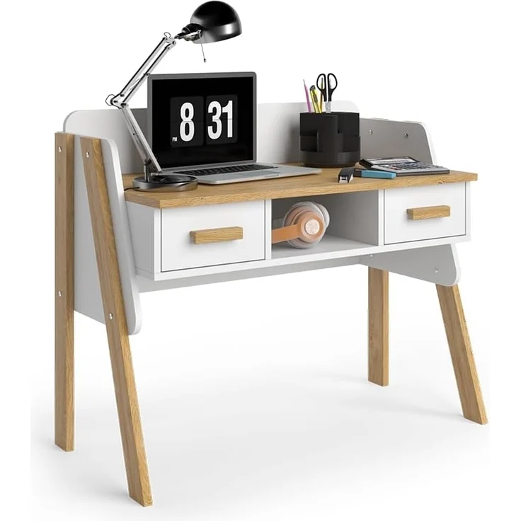Schreibtisch Malia Weiß 97 x 51 cm Vitalispa – Bild 7