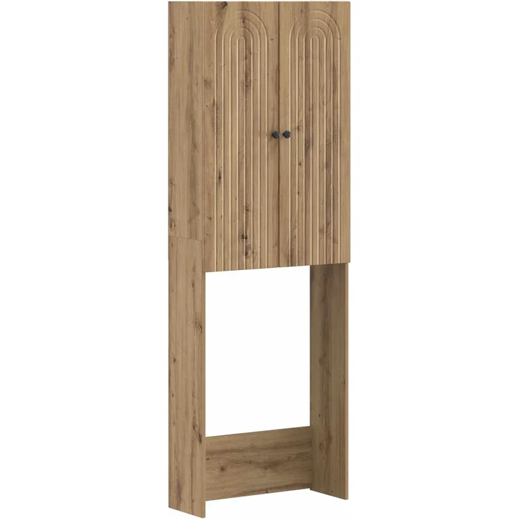 vidaXL Toilettenschrank ALKMAAR Artisan-Eiche 66 x 25,5 x 190 cm 896264 – Bild 1