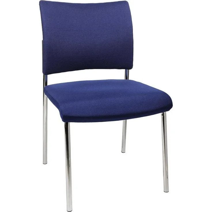 Besucherstuhl Visit 10 Polster blau 2er Set