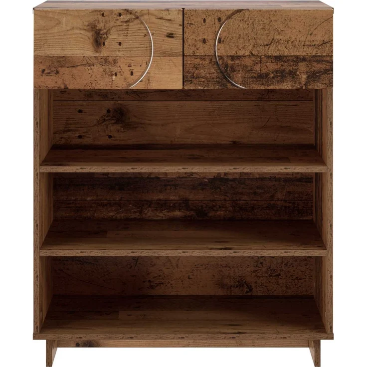 vidaXL Schuhschrank 73 x 38 x 87,5 cm Holzwerkstoff Altholz 8011664 – Bild 4
