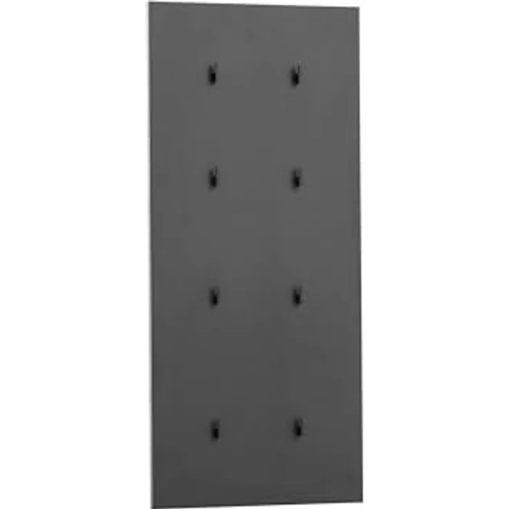 MID.YOU Garderobenpaneel, Schwarz/Eiche, Holzwerkstoff mit Aufhängemöglichkeit, 73.5x109x2.6 cm – Bild 3
