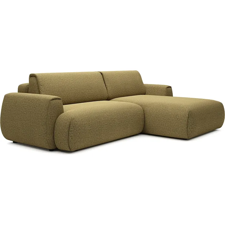 Vente-unique - MONELIA Sofa Stoff Grün - B 167 cm x H 81 cm x L 270 cm – Bild 3