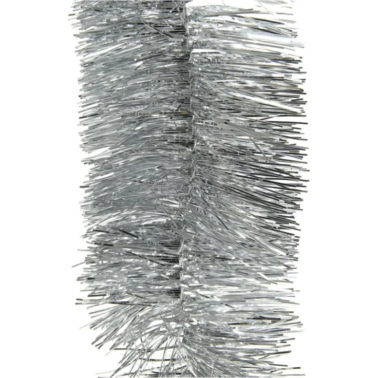 Kaemingk Lamettagirlande silber 2,7 m