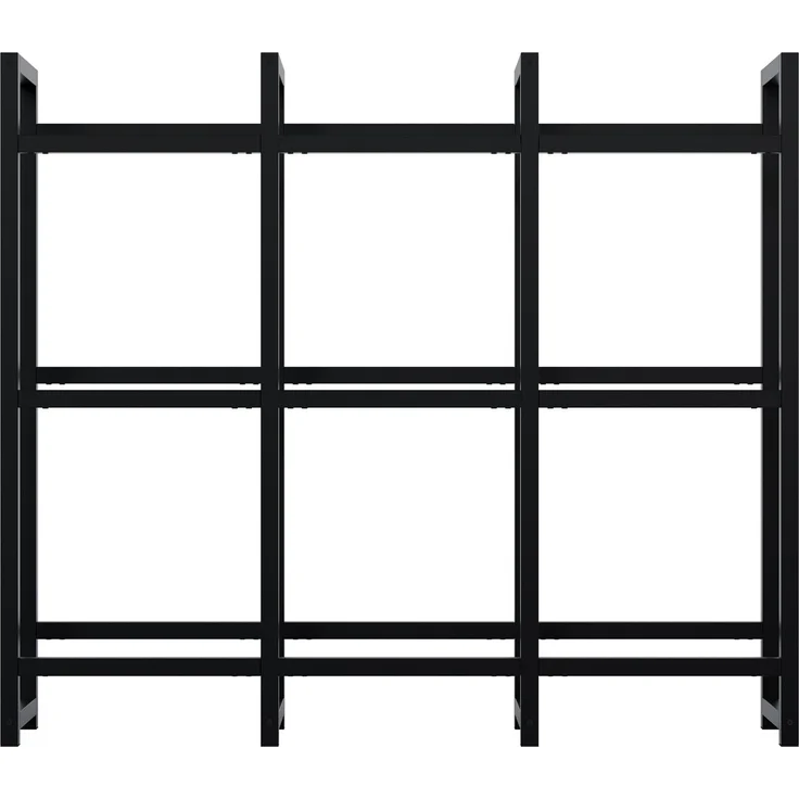 CLP Getränkekistenständer Stack aus Metall freistehend robust stabil,schwarz 116x135x31 cm – Bild 4