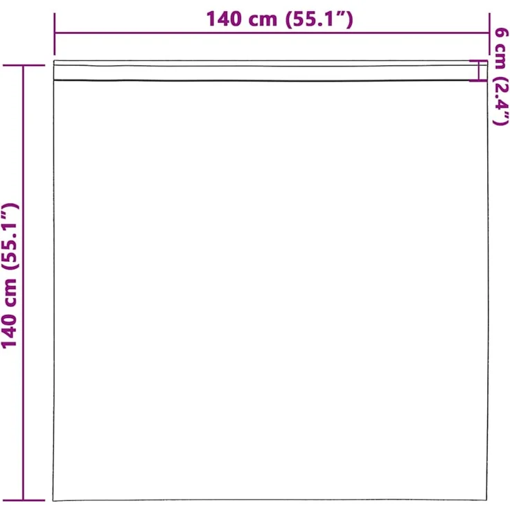 vidaXL Verdunkelungs-Vorhänge mit Ringen 2 stk. Türkis 140 x 140 cm 4107528 – Bild 9