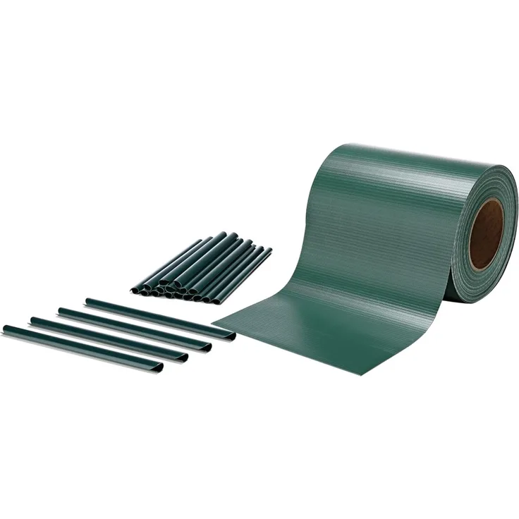 PVC Sichtschutzstreifen 35m x 19cm grün Sichtschutz Zaunblende Zaun