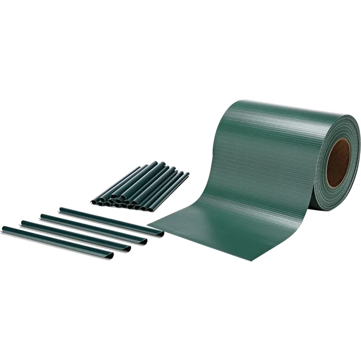 PVC Sichtschutzstreifen 35m x 19cm grün Sichtschutz Zaunblende Zaun – Bild 1