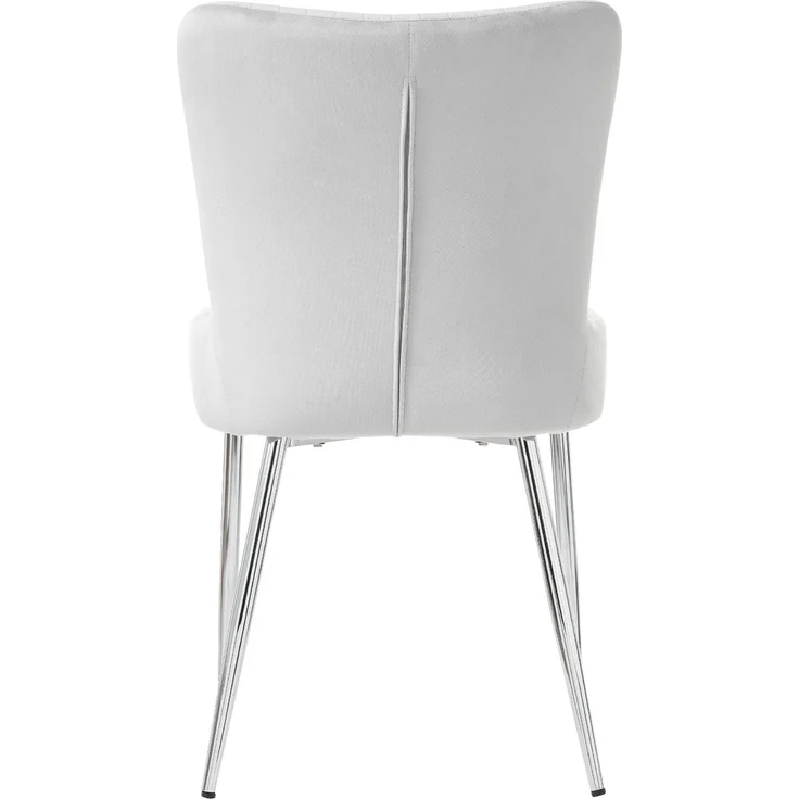 Esszimmerstuhl 2er-Set, Samt mit Metallgestell, 74x58x48 cm, Grau – Bild 10
