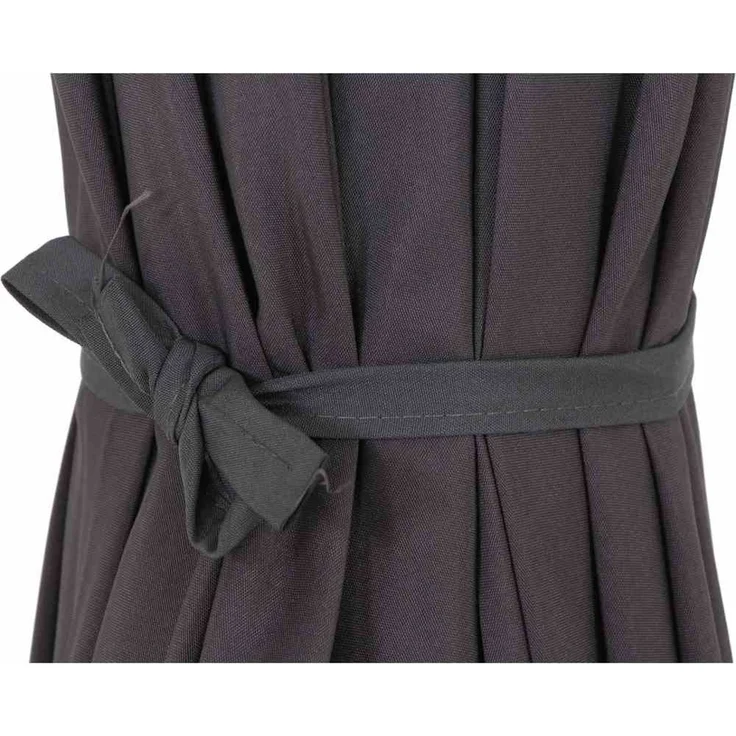 Siena Garden Sonnenschirm Mittelstockschirm Avio anthrazit Ø 300cm Marktschirm – Bild 10