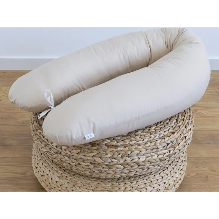 Loolay Stillkissen Baumwolle M/L o L/XL Schwangerschaftskissen Seitenschläferkissen Bezug, WEICH Füllung + 100% BIO-Baumwolle Kissenbezug, 170 oder 190 cm Stillkissen + Bezug abnehmbar mit Reißverschluss!, LOOLAY® - 100% Europäische Stoffe und Kleinser... – Bild 3