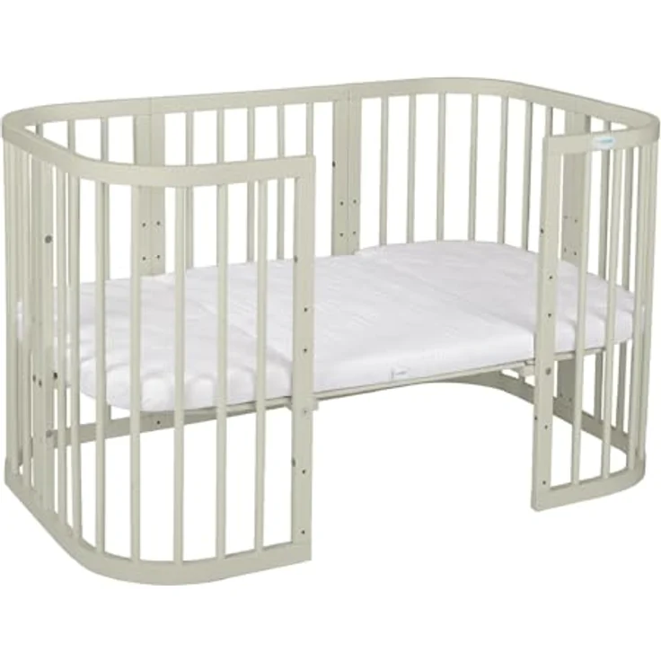 Waldin Kombibett - W2 7-in-1 - Olive Grün - Material: massiv Buchenholz - Babypark. de – Bild 4