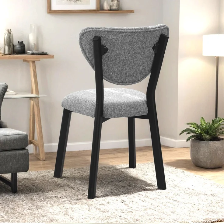 Skye Decor 'Elma - Grey' Stuhl, Grau, 47 x 85 x 45 cm – Bild 3