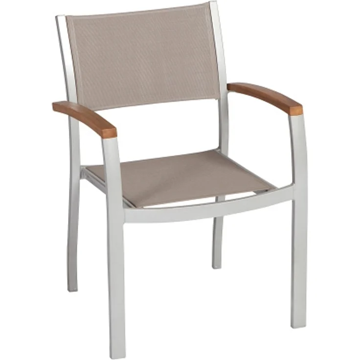 Naxos Set 5tlg, 4 Stapelsessel, Ausziehtisch 150 (200) x 90 cm – Bild 4