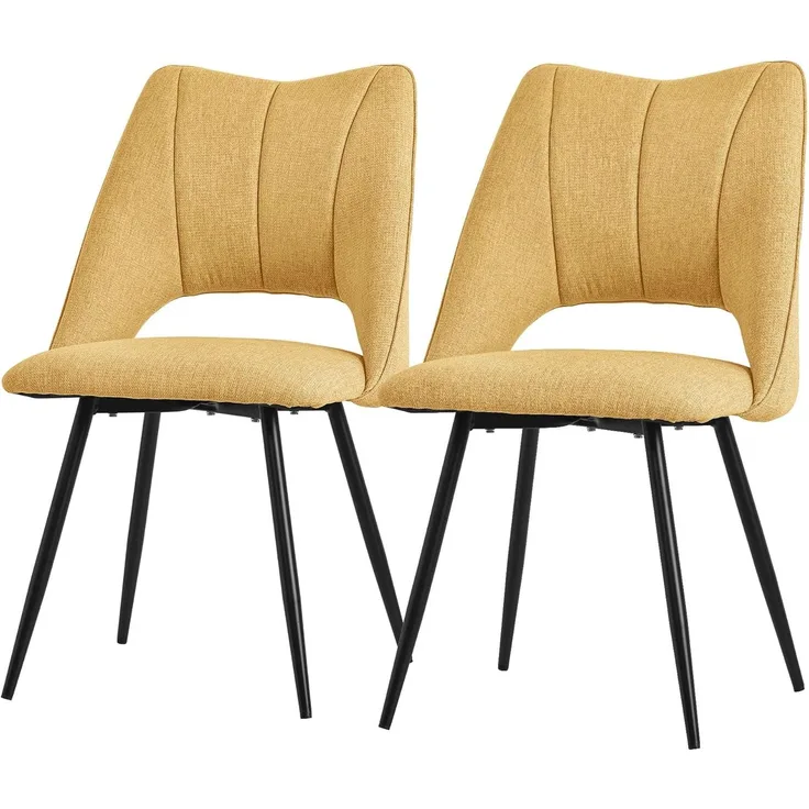 ML-DESIGN Stuhl Esszimmerstühle mit Rückenlehne moderne Design Lounge Küchenstühle (2 St), Polsterstuhl Esstischstühle 2er Set Clubsessel Polyester bis 120kg