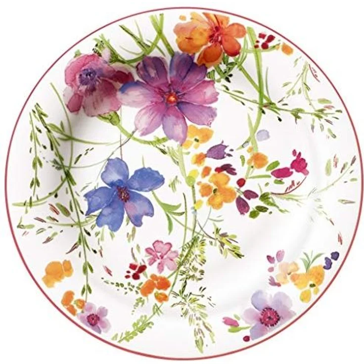 Villeroy & Boch Frühstücksteller Mariefleur Basic, Spülmaschinengeeignet, Mehrfarbig, Motiv: Blumen – Bild 2