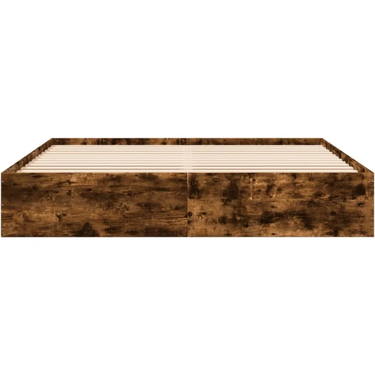 vidaXL Bettgestell Räuchereiche 180x200 cm Holzwerkstoff 3280997 – Bild 8