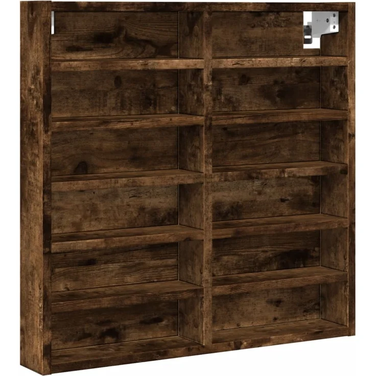 vidaXL Vitrinenschrank Räuchereiche 60x8,5x58 cm Holzwerkstoff 847965 – Bild 2