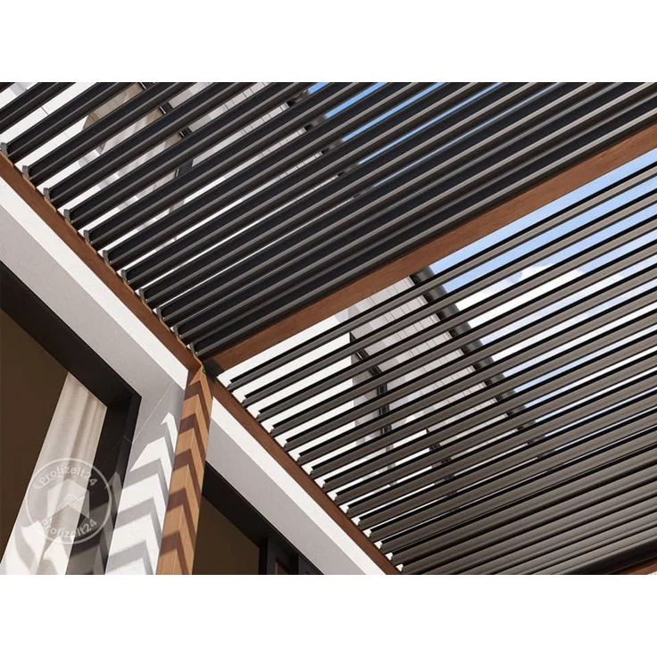 PRIMEYARD Pergola, Aluminium / Stahl braun, 3x6 m – Bild 7