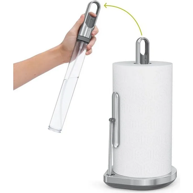 simplehuman Küchenrollenhalter mit Pumpe Edelstahl Gebürstet