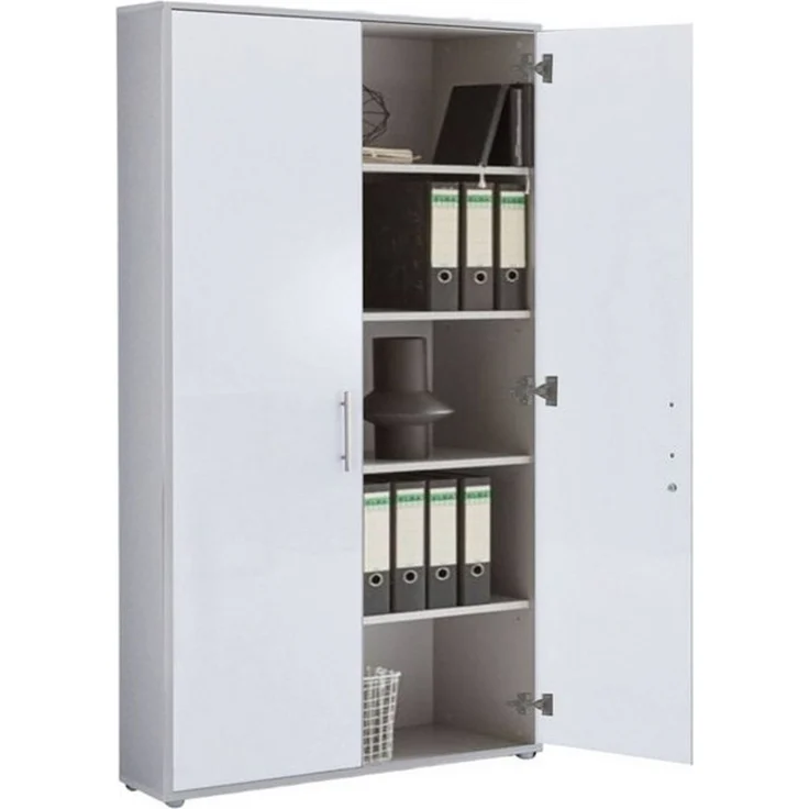 BMG Möbel Aktenschrank Büromöbel Office Edition 10 (Aktenschrank Regal Set, besteht aus 2x Aktenschrank und 1x Regal) mit viel Stauraum, abschließbar – Bild 4
